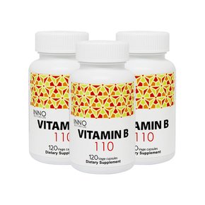 뉴질랜드 비타민B 이노헬스 vitamin B 110mg 120캡슐 X 3통