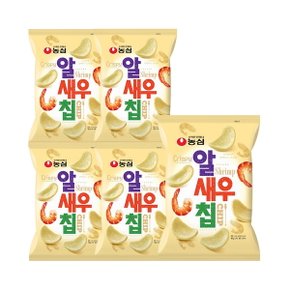 농심 알새우칩 130g x 5개 / 스낵 간식[무료배송]