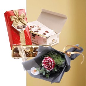 캔디로즈 레드+벨기에 초콜릿 선물 꽃다발 발렌타인데이 화이트데이 생일 프로포즈 꽃배달
