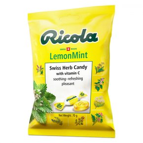 리콜라 Ricola 레몬 민트 허브 사탕 1 봉지