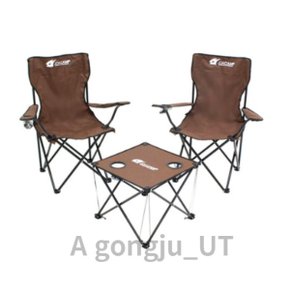 조아캠프 캠핑 낚시 야외 테이블 폴딩 의자 4종 1세트