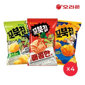 꼬북칩 매콤한맛 콘스프 크런치즈 80g 각 4개(총12개)