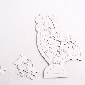 종이퍼즐 닭 26P 1개 그리기 도형 그림 조각 맞추기 모양 퍼즐 만들기-아이디몬(주)