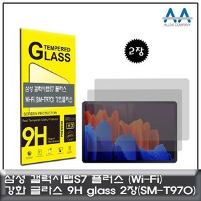갤럭시탭S7플러스 Wi-Fi (SM-T970) 9H Glass 2장구성 (W724F8E)