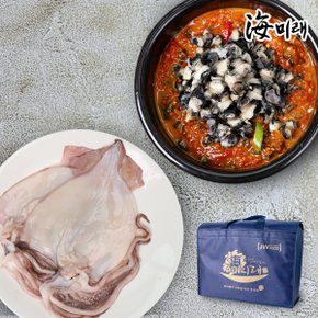 [선물세트][해미래] 국내산손질냉동오징어5팩+왕우렁살