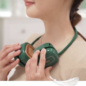 벨레스 휴대가 간편한 윈디 넥밴드 포켓 선풍기(포레스트 그린/네이비)