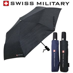 [스위스 밀리터리] 3단 7K 자동 핀도트 우산