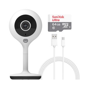 (세트)스마트 CCTV 홈카메라 고정형 + 64메모리 + 3m케이블