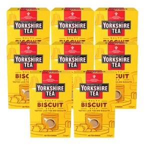 테일러 오브 헤로게이트 요크셔 티 몰티 비스킷 브루 블랙티 40티백 8팩 Yorkshire Tea