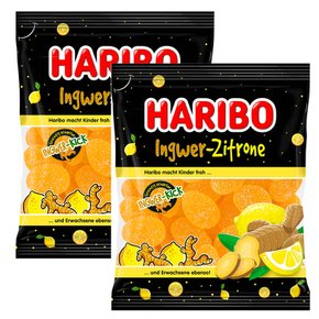 Haribo Ingwer-Zitrone 하리보 생강 레몬 젤리 160g 2개