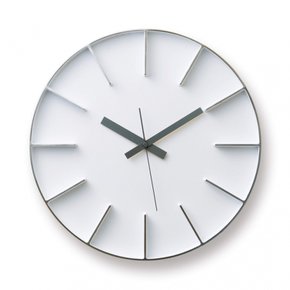 렘노스 시계 아날로그 알루미늄 에지 시계 화이트 edge clock AZ-0115 WH Lemnos