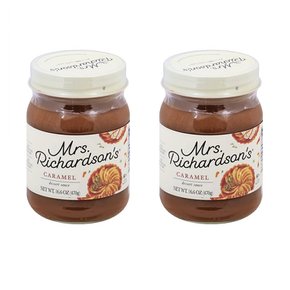 [해외직구]미세스 리처드슨 카라멜 디저트 소스 470g 2팩 Mrs Richardson`s Caramel Dessert Sauce 16.6oz