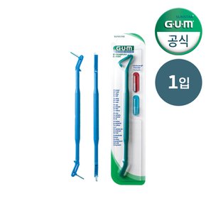 GUM 검 손잡이 향균 치과 치간칫솔 핸들 605 1개입