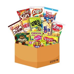 [W] 오리온 오룐상회 김인턴팩 12종 과자선물세트 / 박스과자 단체 사무실 탕비실 간식 선물