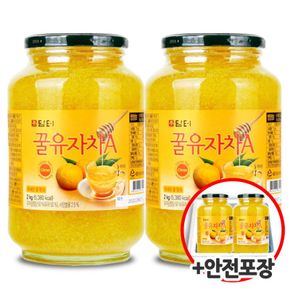 꿀유자차A 2kgX2개+전용안전포장[32558425]