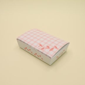 이지포장 김밥 도시락 핑크색 500개 종이 포장 트레이 상자