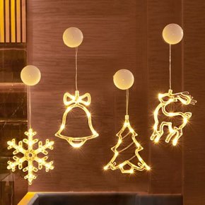 어니우니 크리스마스 LED조명 무드등 부착형 눈꽃송이