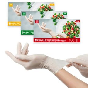 애니가드 식품용 위생 장갑 라텍스 일회용 100매 (W8E7AF1)