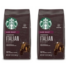 [해외직구]스타벅스 이탈리안 다크 그라운드 스벅커피 340g 2팩/ Starbucks Italian Roast Dark Ground 12oz