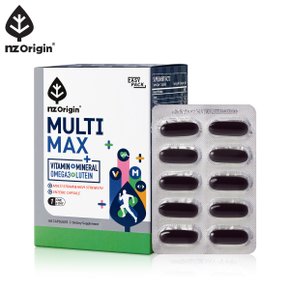 멀티맥스(멀티비타민+미네랄+오메가3+루테인)(60캡슐/1일 1캡슐/2개월분)
