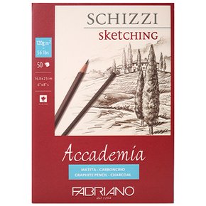 [파브리아노] 아카데미아 스케치북 패드  차콜  A5  120g  AC01