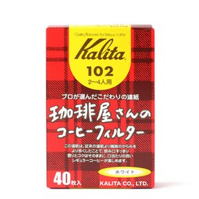 칼리타 커피샵 커피필터 40매 102화이트