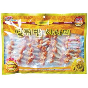 강아지 애견 영양간식 쌀스틱 개껌 사시미 500g (W91D58A)