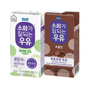 [매일유업]멸균 소화가잘되는우유 저지방+초콜릿 48팩