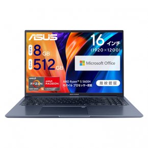 ASUS Vivobook 16X M1603QA Ryzen 5 5600H 8GB SSD512GB MS Office 2021 Windows11 1.9kg 노트북