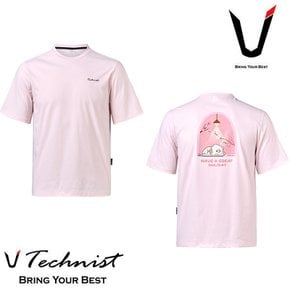 티셔츠 배드민턴 반팔 상의 코튼라이크 오버핏 TNT5410