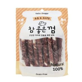애견용품 헬로도기 참 좋은껌 우유 오리맛 24P 강아지 간식
