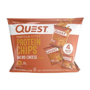 [해외직구] 퀘스트  단백질  프로틴칩  나쵸  치즈  4팩