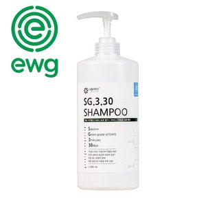 EWG그린등급 시원하고 깨끗한 사포닌 두피 쿨샴푸 SG 3.30 1000ML 일반두피