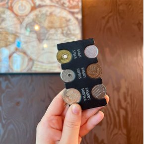 [홀더 비상연락망 돼지코2개] 여행필수품 일본동전지갑 일본여행준비물 엔화 동전케이스