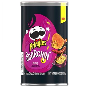 [해외직구]프링글스 스콜친 비비큐 핫 스파이시 감자칩 71g 12팩/ Pringles Scorchin BBQ Potato Chips 2.5oz