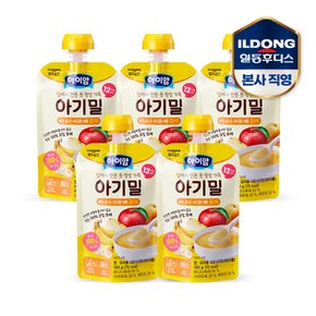 후디스 아이얌 아기밀 바나나사과배 퓨레 100g 5개