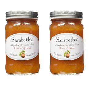 [해외직구]사라베스 복숭아 살구 잼 스프레드 510g 2팩 Sarabeths Peach Apricot Spread 18oz