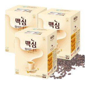 동서식품 맥심 화이트골드 280개 3박스 커피믹스 무지방우유함유 자일로스
