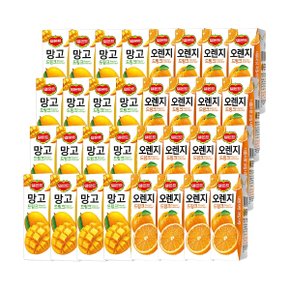 델몬트 드링크 망고 + 오렌지 190ml 32개 (혼합)