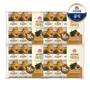 해표 더고소한 식탁김 16봉 x4팩 재래김/파래김
