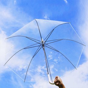 포유렐라 튼튼한 고급 자동우산 투명 비닐 장우산 골프우산