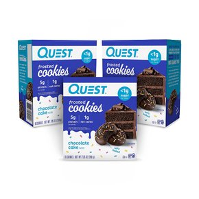 Quest Nutrition퀘스트  초콜렛  케이크  프로스트  쿠키  단백질  쵸코  케잌24개입