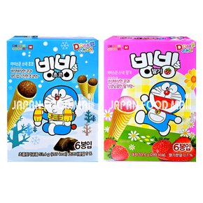바스락 빙빙  아이스콘스낵 53.4g(6봉)2종 / 초코 / 딸기