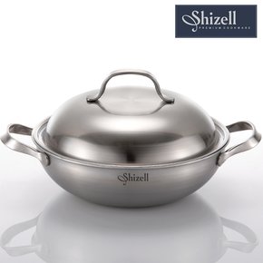 [Shizell] 쉬젤 통3중(3-PLY) 파티웍 냄비 24cm