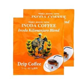 일본 이노다 킬리만자로 블렌드 드립 커피 중간 분쇄도 Inoda Coffee drip 12g 5개입 2개