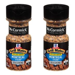 [해외직구] McCormick 맥코믹 25% 나트륨 감소 몬트리올 스테이크 시즈닝 90g 2팩