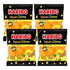 Haribo Ingwer-Zitrone 하리보 생강 레몬 젤리 160g 4개