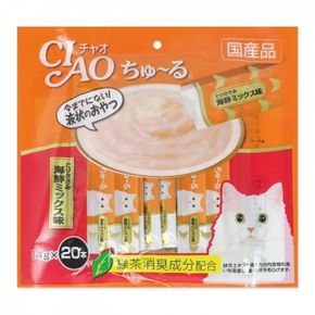 고양이간식 챠오 츄루 SC-128(닭가슴살+해산물믹스)14g