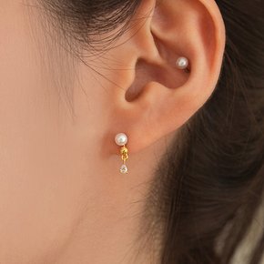 PRE334 DOUBLE ROUND EARRING