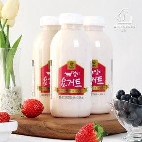 [웰굿] 강훈목장 수제 딸기요거트 500ml x 6